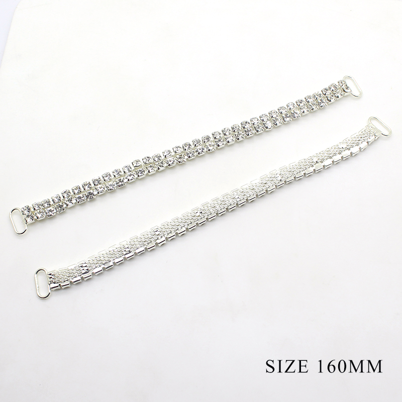 Swimwear - 4Pcs 160mm Rhinestone Reinforce Chain Connectors