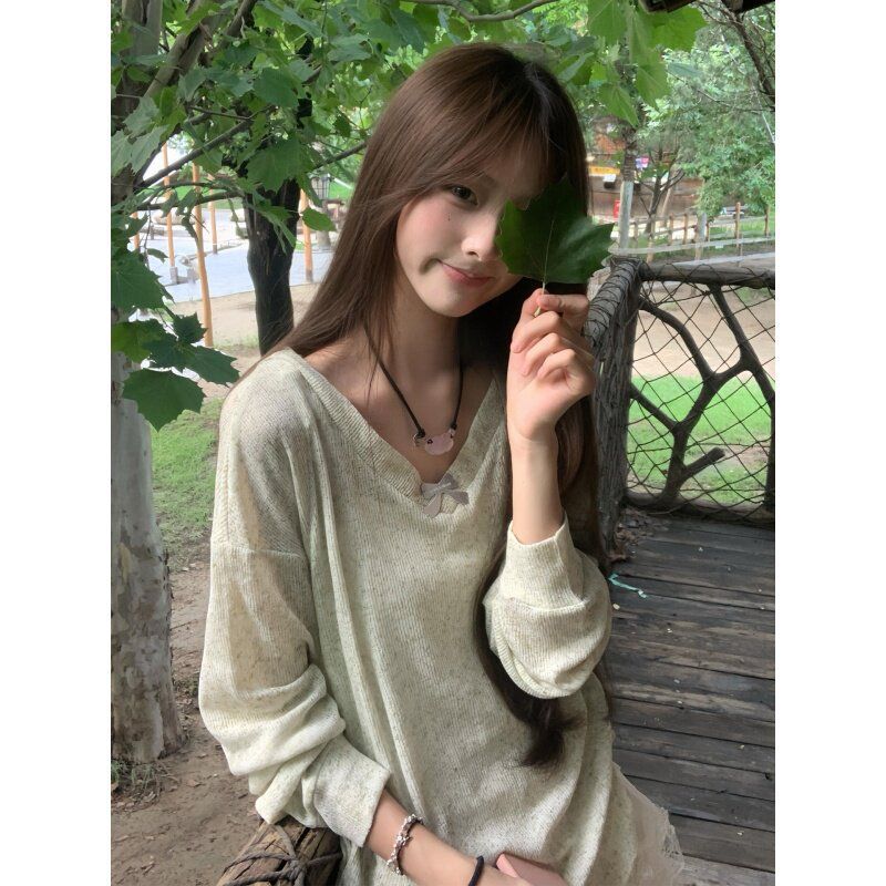 Korean Style Sweet V-neck Bow  - Blouses review and price