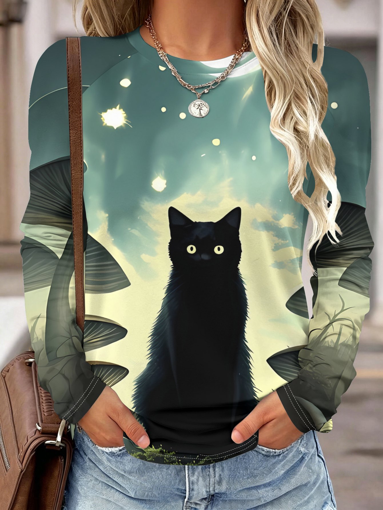 Women Long Sleeve Shirt Pocket - Blouses review and price