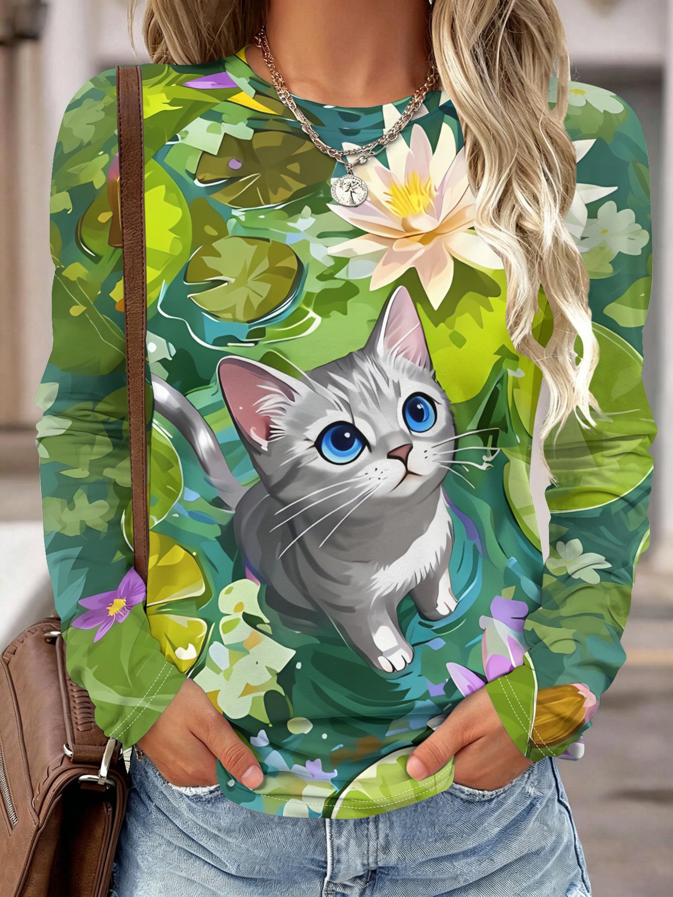 Women Long Sleeve Shirt Pocket - Blouses review and price