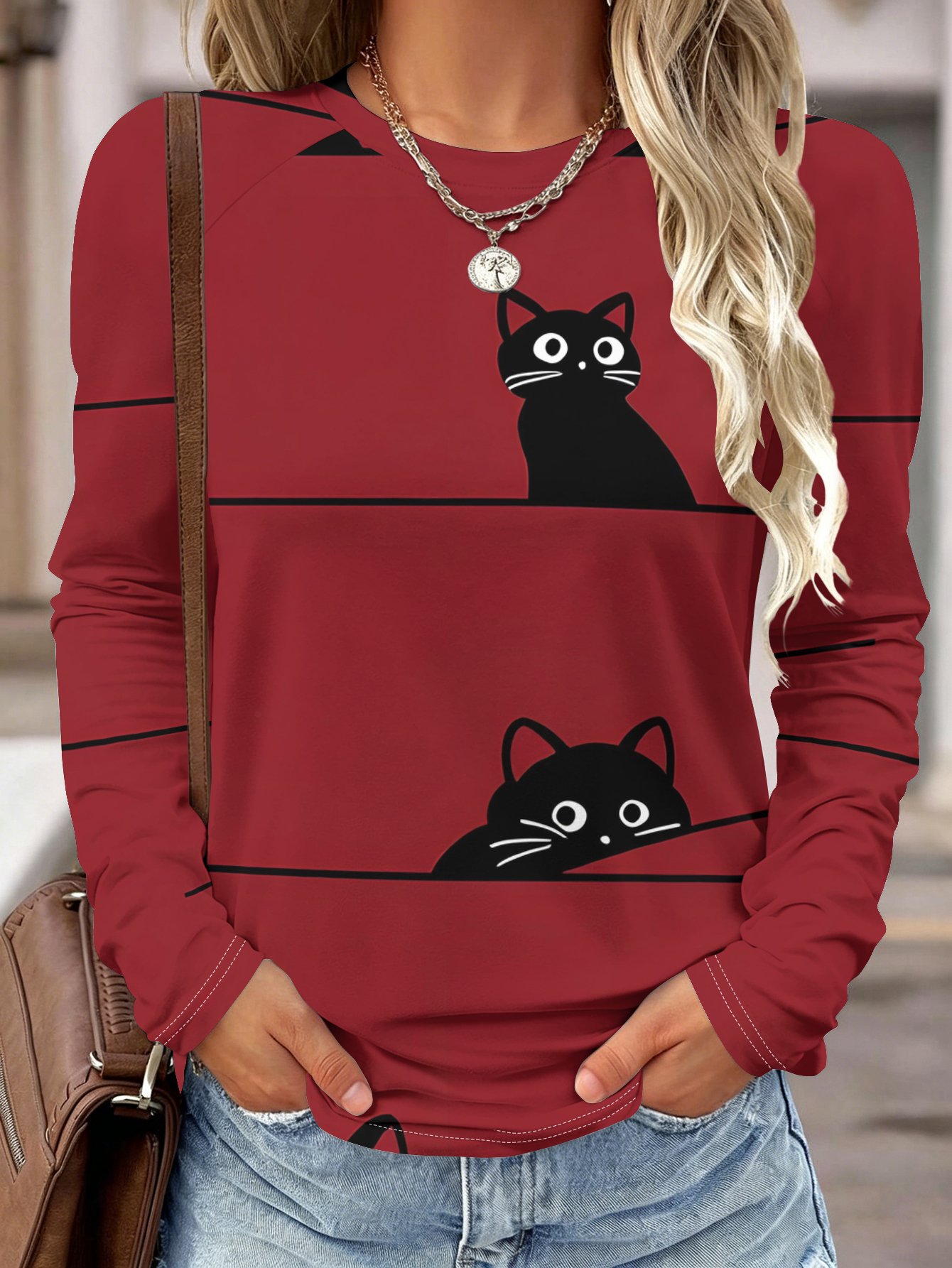 Women Long Sleeve Shirt Pocket - Blouses review and price