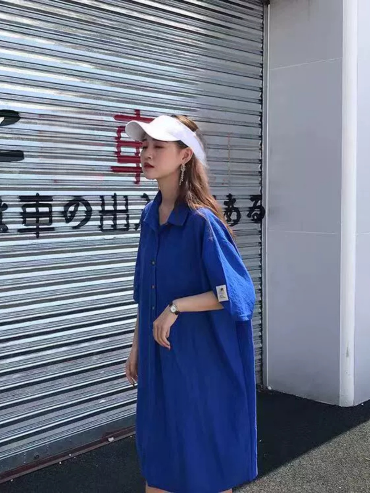 plus Size Shirt Dress Slimming - Korean Style A Line Shirt Dress review and price