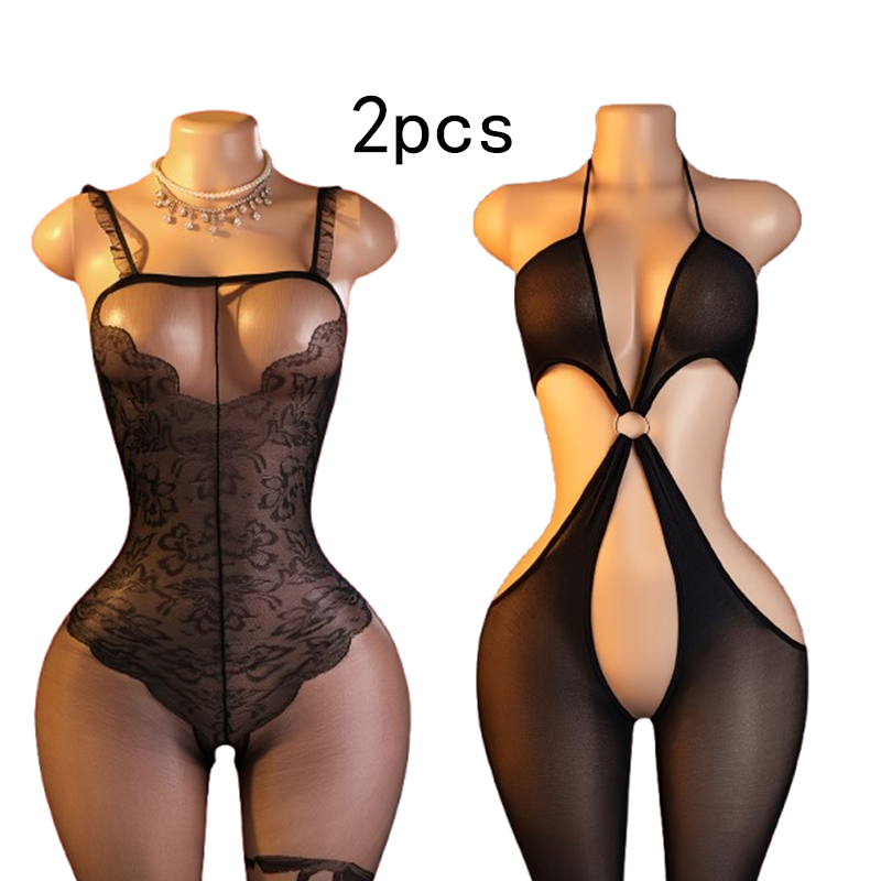2-Piece Set – Black Sexy Cut-O - Lingerie review and price