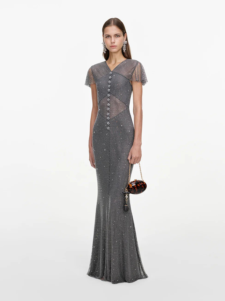 Sexy V Neck Luxury Sparkly Rhi - Sparkly Rhinestone Club Party Dress review and price