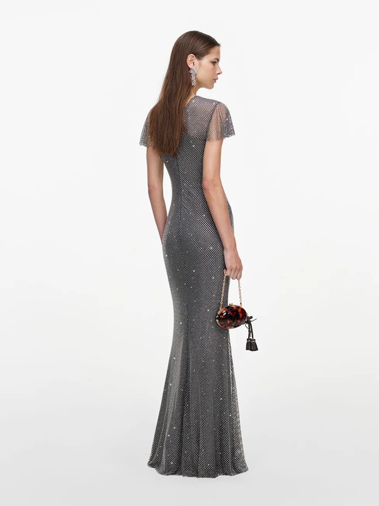 Sexy V Neck Luxury Sparkly Rhi - Sparkly Rhinestone Club Party Dress review and price