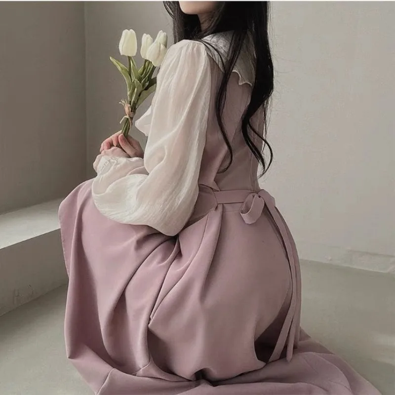 Long Sleeve Dresses Women Fren - French Vintage Floral Midi Dress review and price