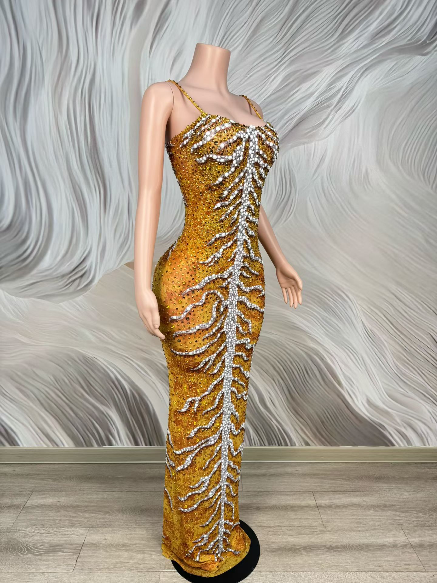 Luxury Rhinestone Sparkly Span - Sparkly Rhinestone Club Party Dress review and price