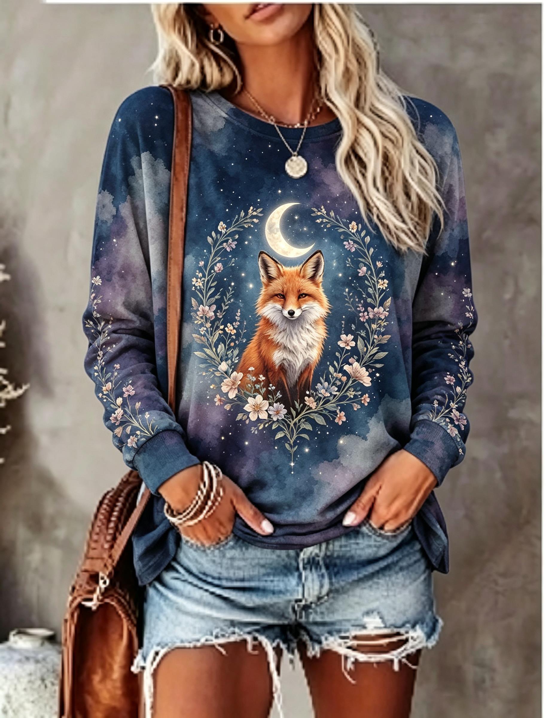 Women Long Sleeve T Shirt Howl - Blouses review and price