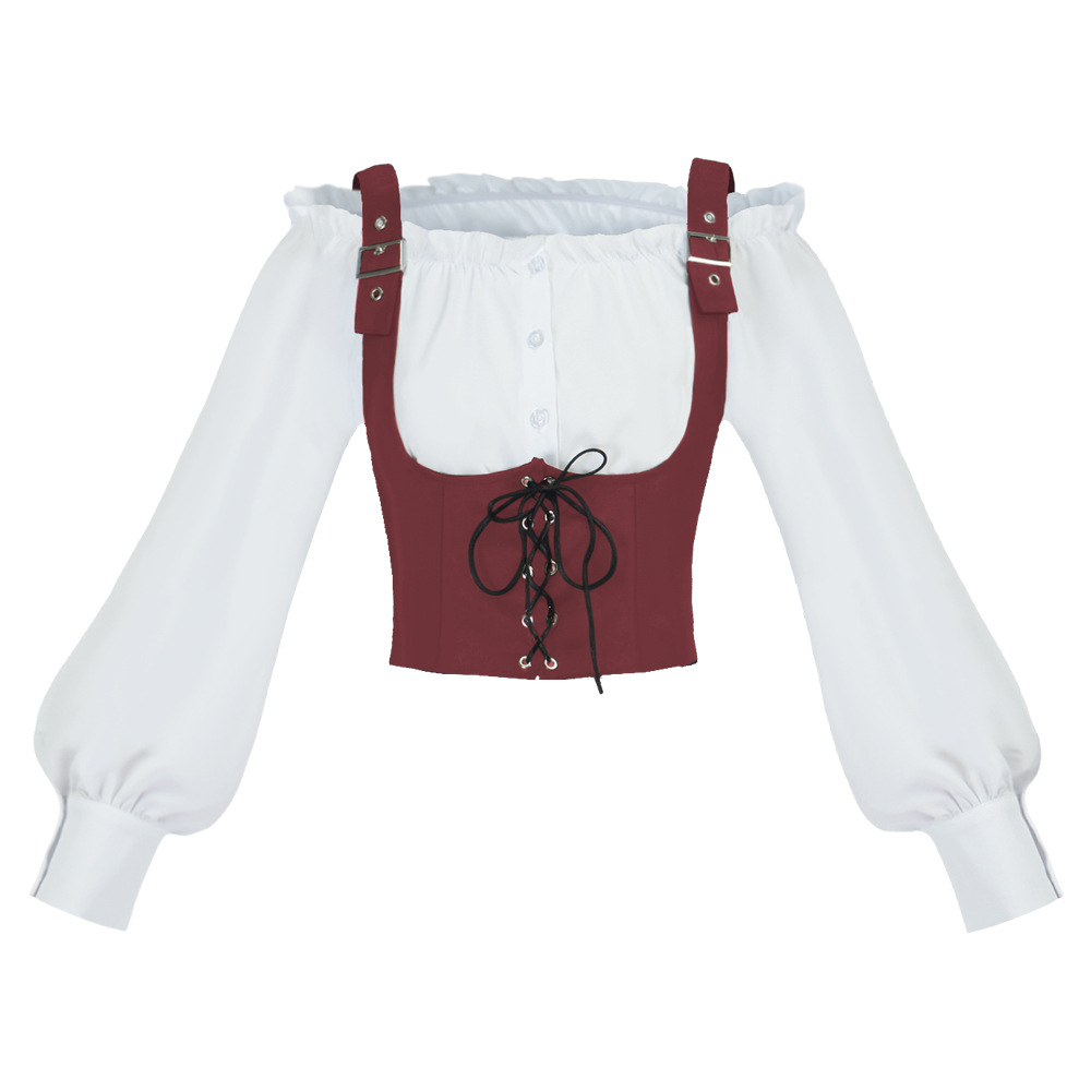 Retro Western Style Women Blou - Blouses review and price