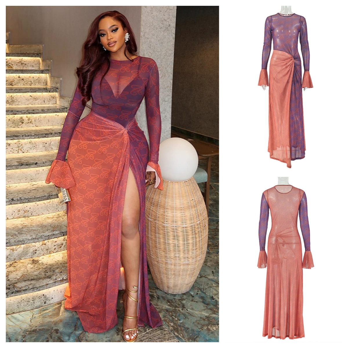 Y2k Retro Sexy Women Sheer Mes - Sexy Mesh Sheer Bodycon Dress review and price